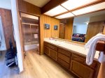 Mammoth Condo Rental Arrowhead 4: Master bathroom with seperate sink and shower areas
